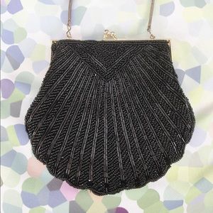 Vintage Seashell Beaded Clutch & Crossbody bag